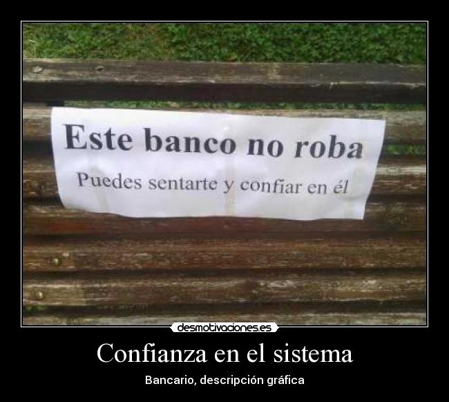 carteles confianza banco desmotivaciones