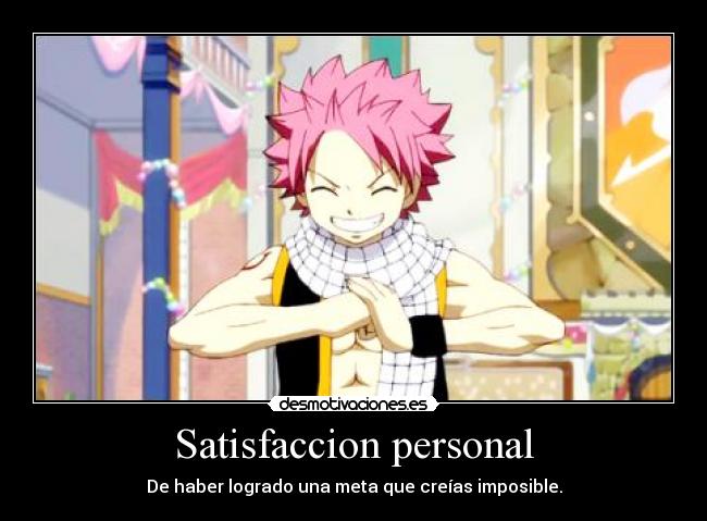 carteles natsu dragneel sabe desmotivaciones