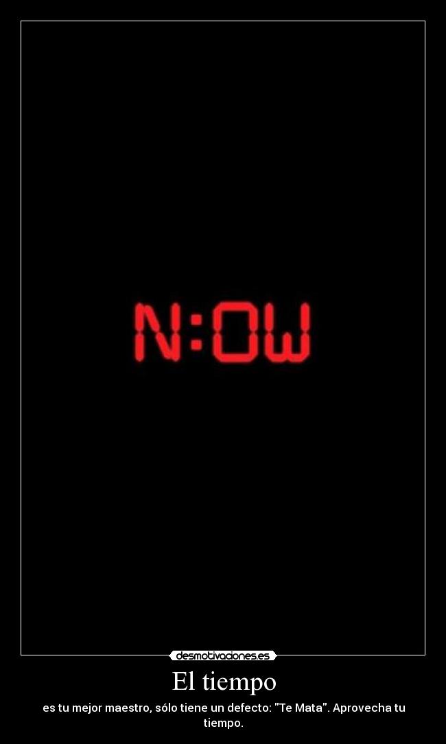 El tiempo -