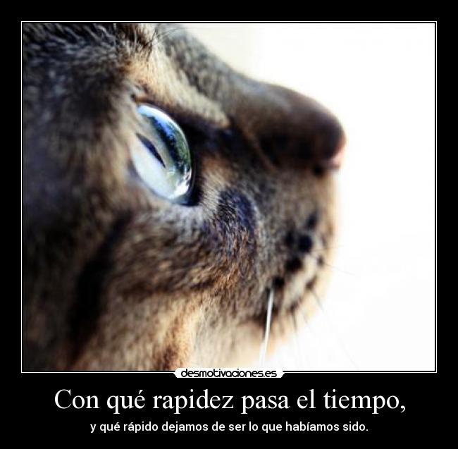 Con qué rapidez pasa el tiempo, - 