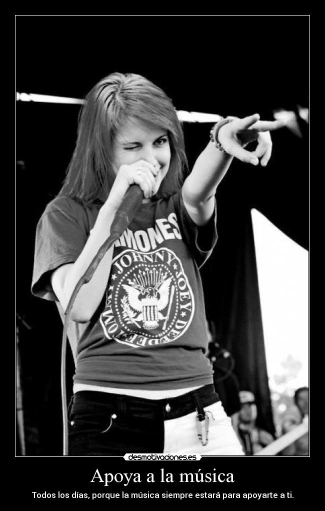 Apoya a la música -