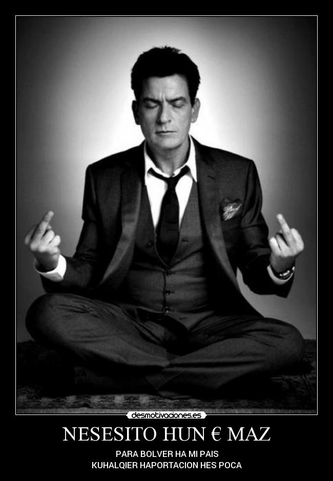 carteles clanhoygan charliesheen desmotivaciones