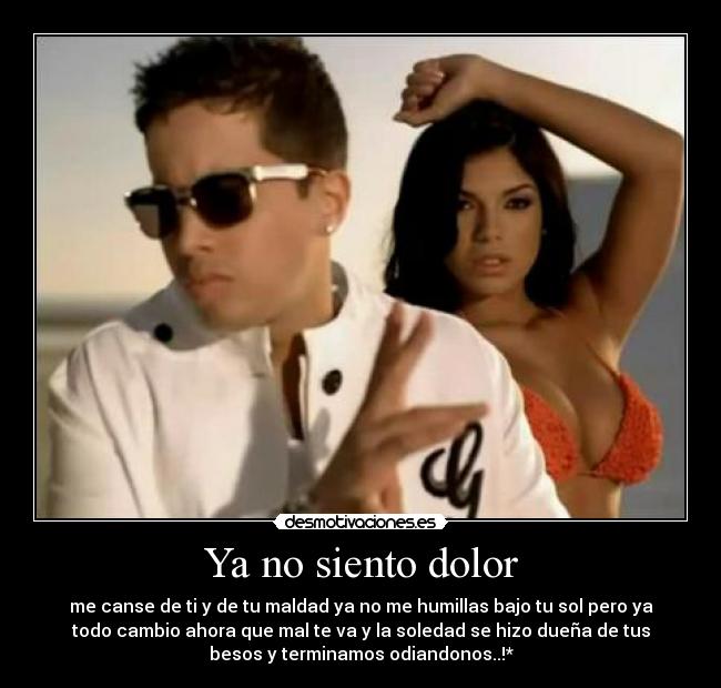 Ya no siento dolor - 