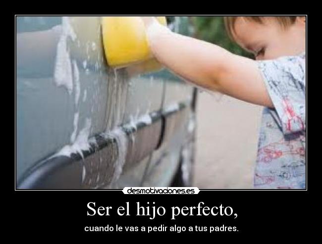 Ser el hijo perfecto, - 