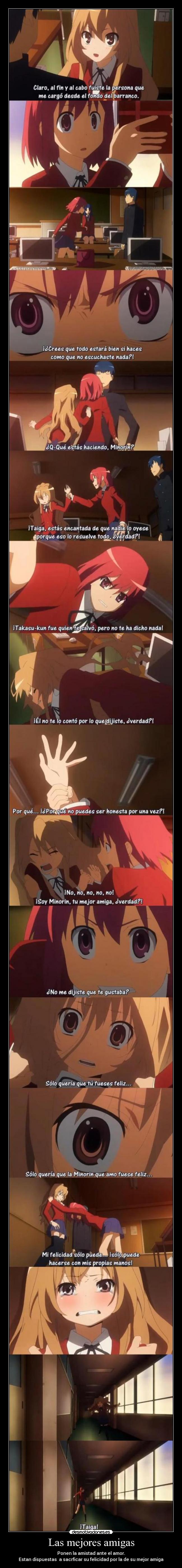 carteles toradora minorin taiga takasu ami amistadad anime amor desmotivaciones