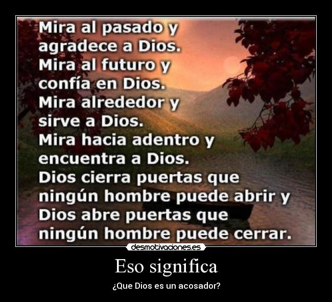 Eso significa - 