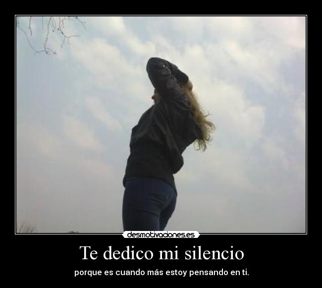 Te dedico mi silencio -