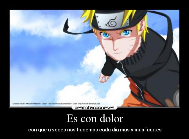 Es con dolor -