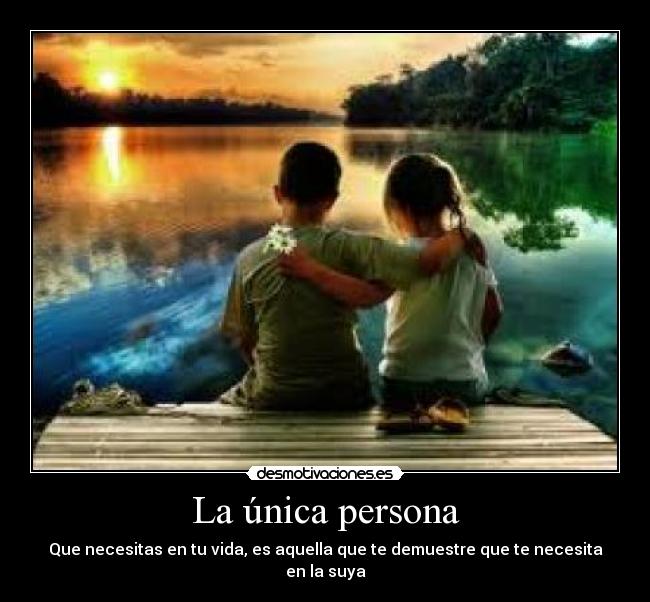 La única persona -