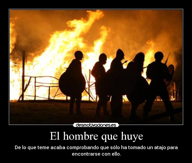 El hombre que huye -