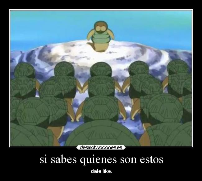 si sabes quienes son estos -