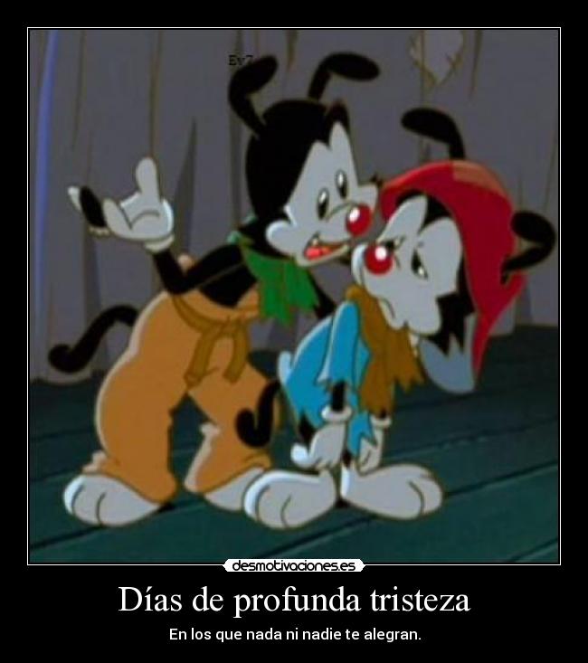 Días de profunda tristeza -