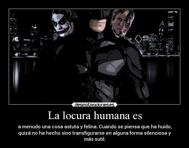 carteles locura batman the dark knight locura desmotivaciones