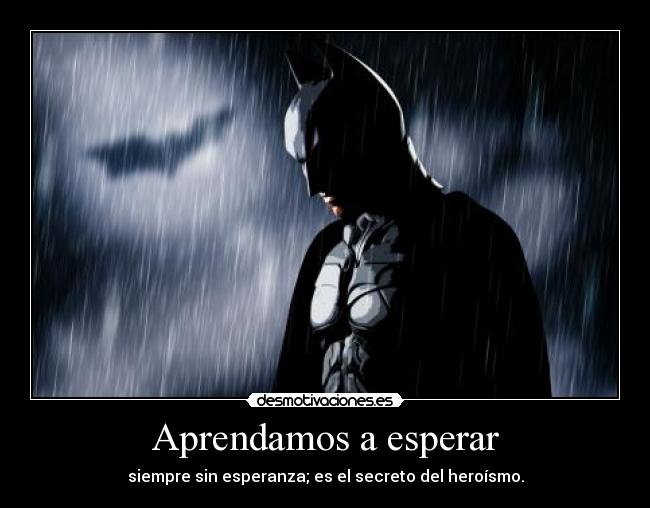Aprendamos a esperar -