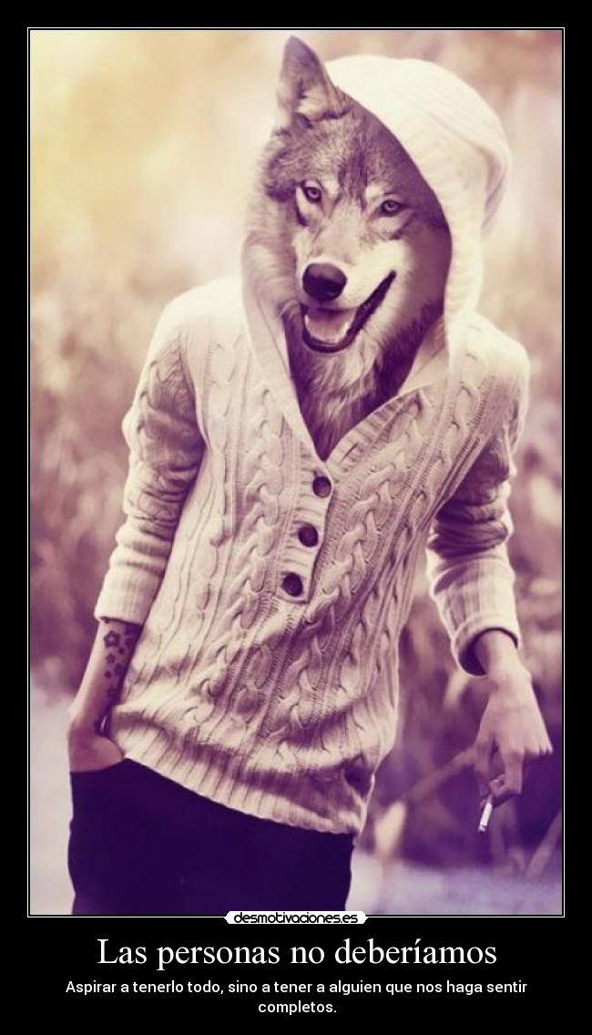 Las personas no deberíamos - 