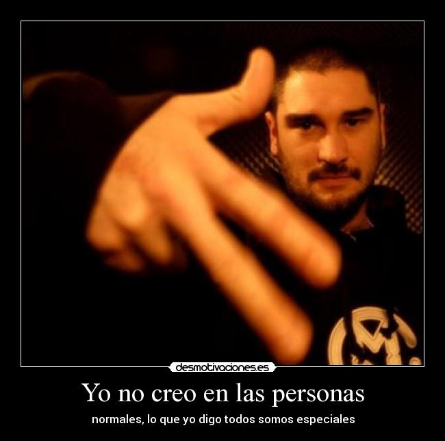 Yo no creo en las personas - 