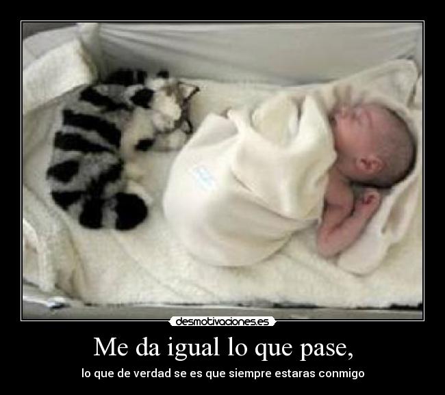 Me da igual lo que pase, - 