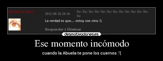 Ese momento incómodo - 