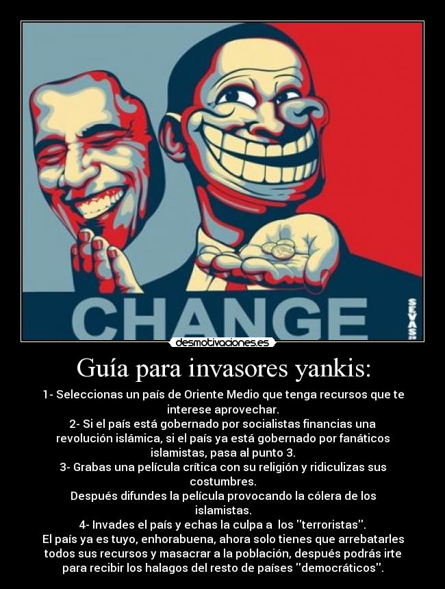 Guía para invasores yankis: -
