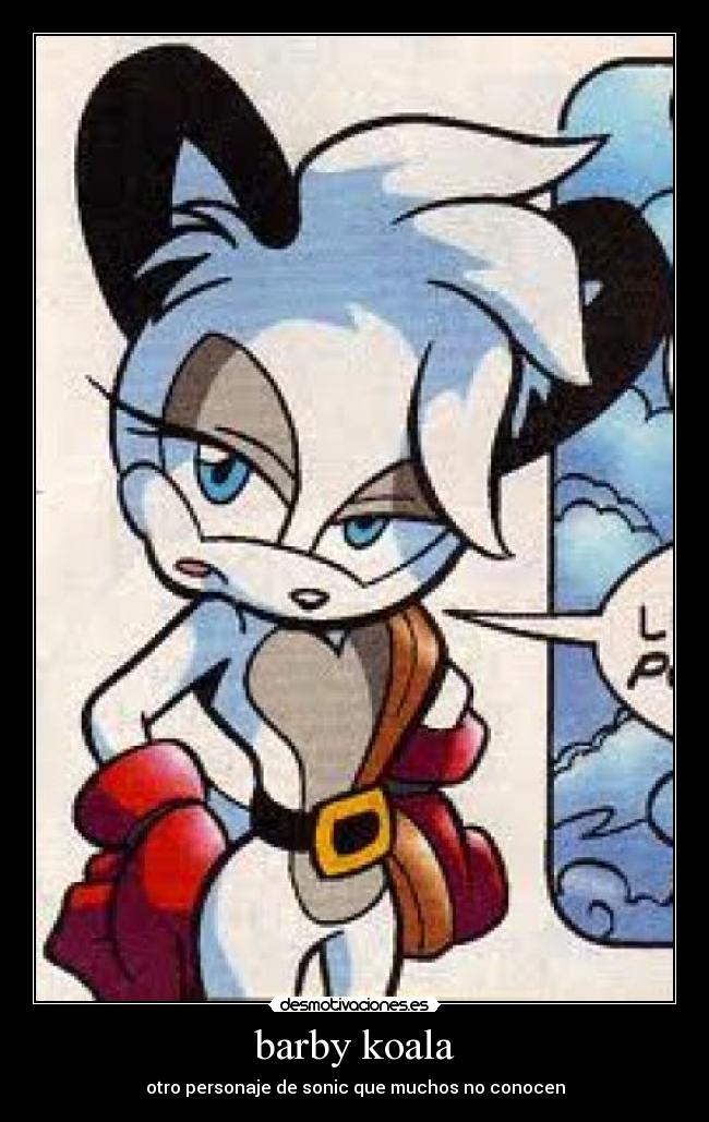 barby koala - otro personaje de sonic que muchos no conocen