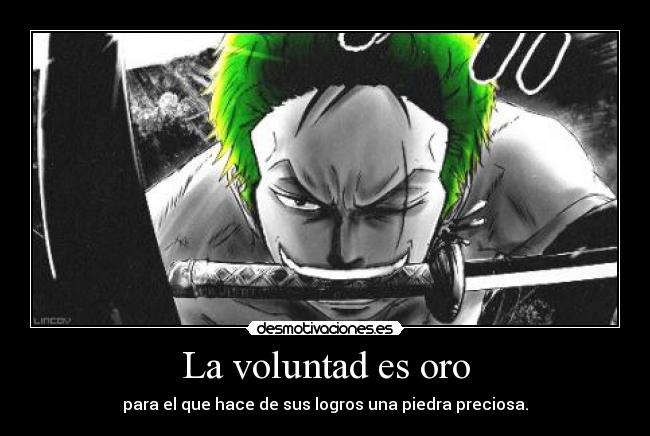 carteles one piece zoro harukaze desmotivaciones