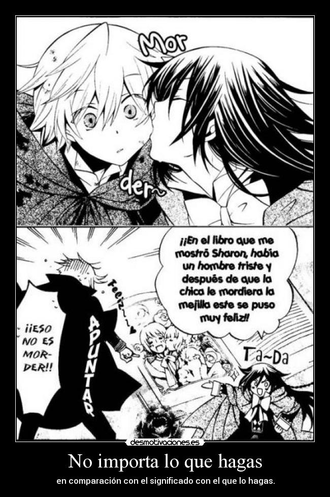 carteles harukaze raptorhunters 1291 pandora hearts eliot alice chan moe twt desmotivaciones