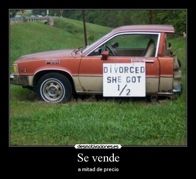 Se vende - a mitad de precio