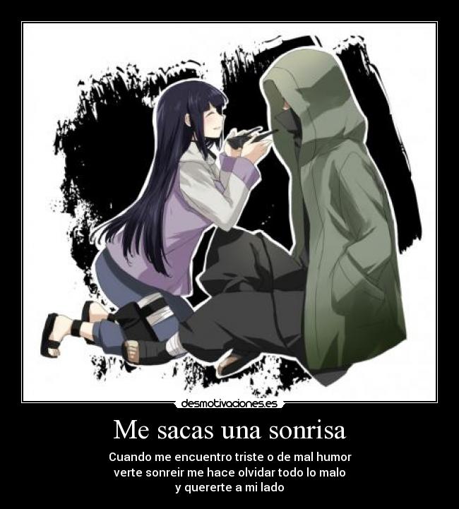 carteles sonrisa hinata desmotivaciones