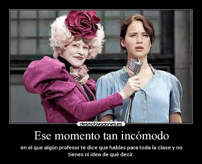 Ese momento tan incómodo -