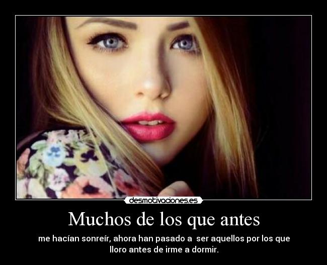 Muchos de los que antes -