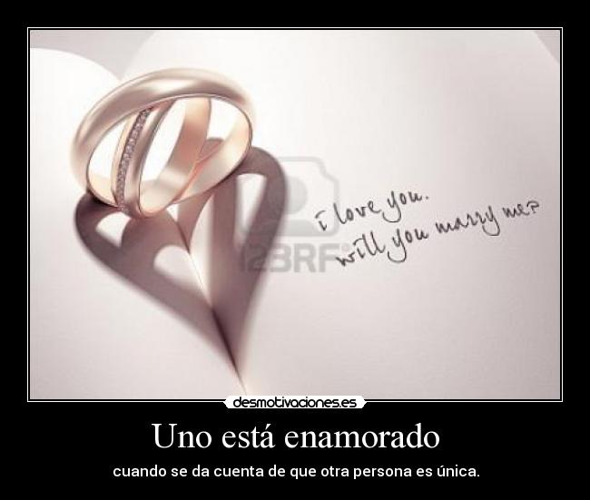 Uno está enamorado - 
