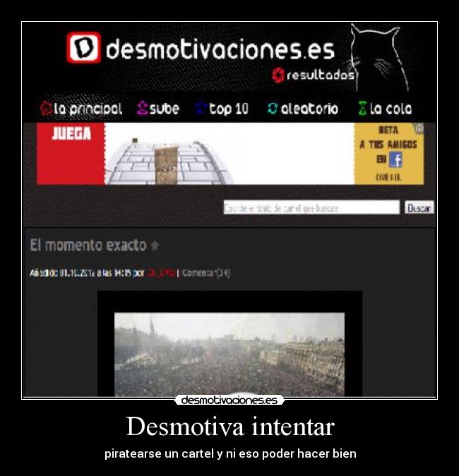 Desmotiva intentar -