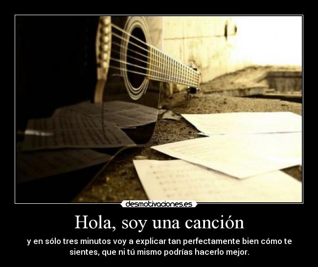 Hola, soy una canción -