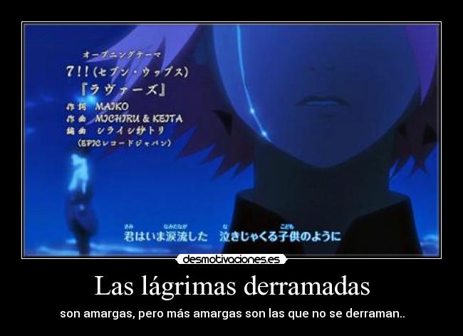 Las lágrimas derramadas - 