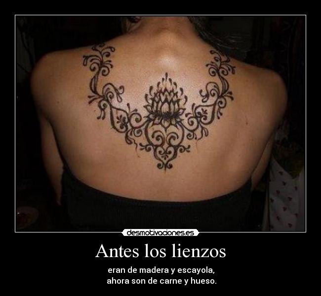 Antes los lienzos -