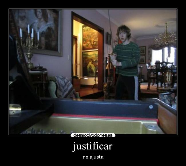 justificar - no ajusta