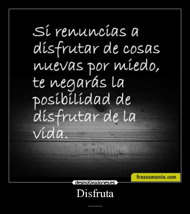 Disfruta - ............