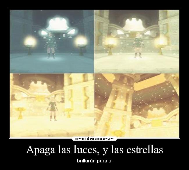 Apaga las luces, y las estrellas -