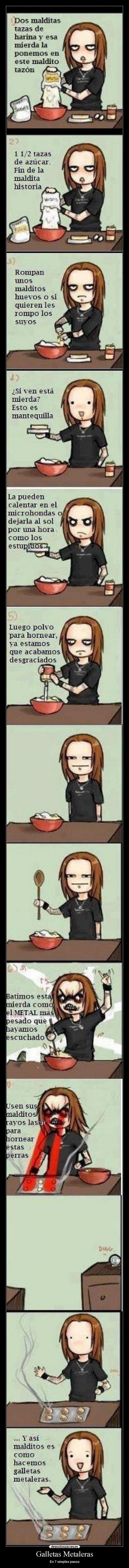 Galletas Metaleras - En 7 simples pasos
