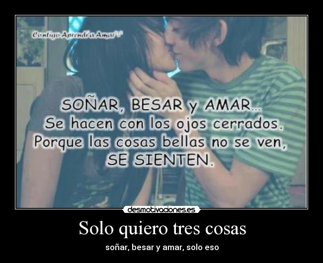 Solo quiero tres cosas -