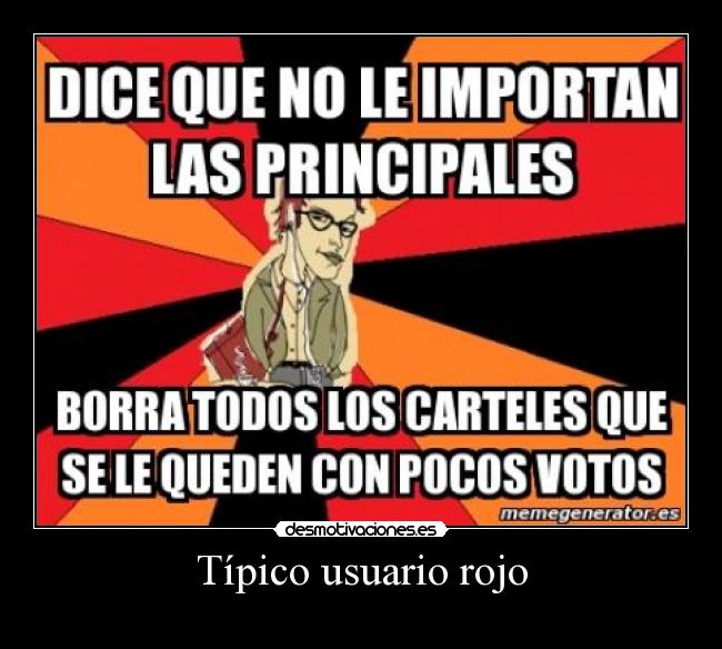 Típico usuario rojo -
