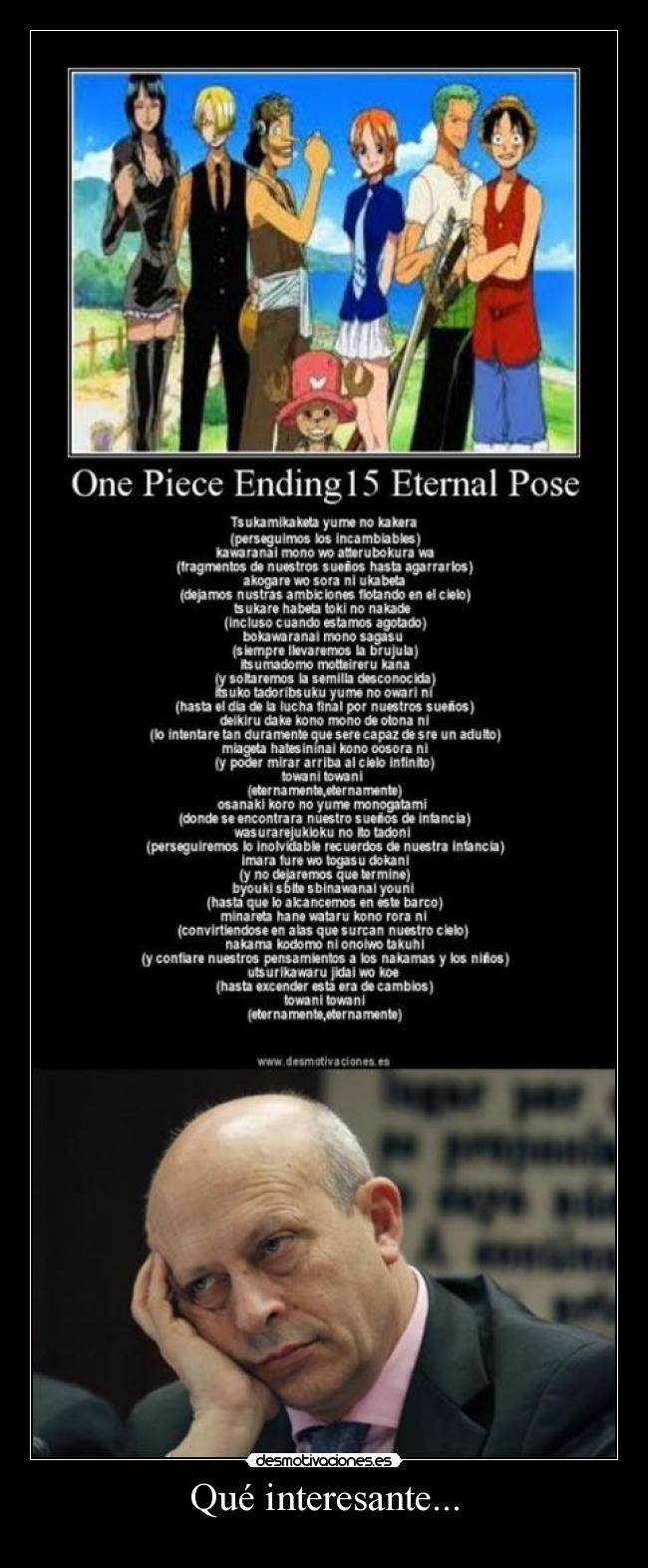 Qué interesante... -