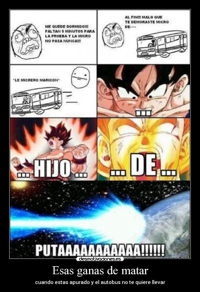 Esas ganas de matar - cuando estas apurado y el autobus no te quiere llevar