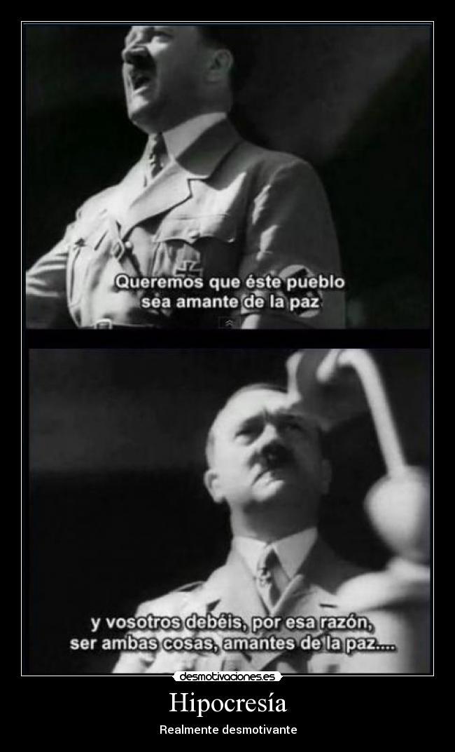 Hipocresía - Realmente desmotivante