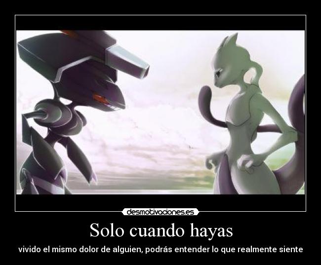 carteles anime clanfeurry clanhorde pokemon mewtwo genesect desmotivaciones