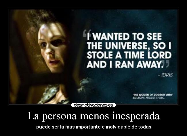 La persona menos inesperada -