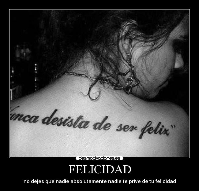 carteles felicidad felicidad busca resto depende amor desmotivaciones