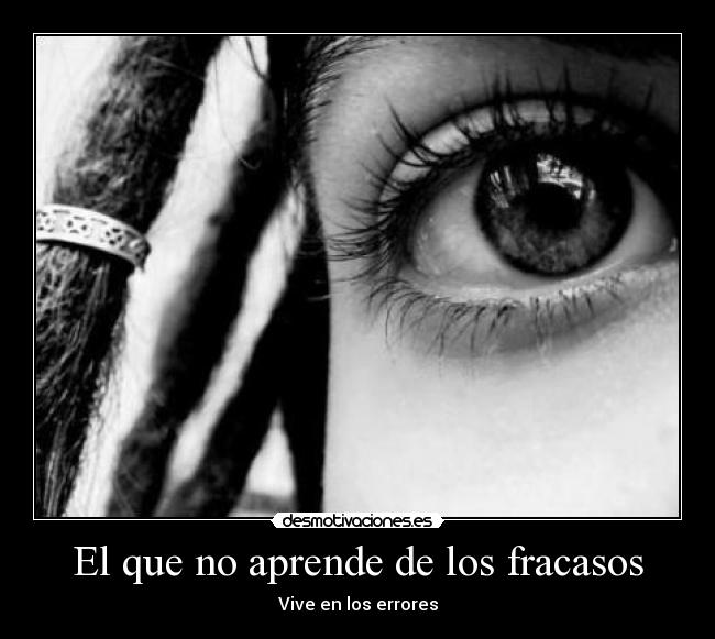 El que no aprende de los fracasos -