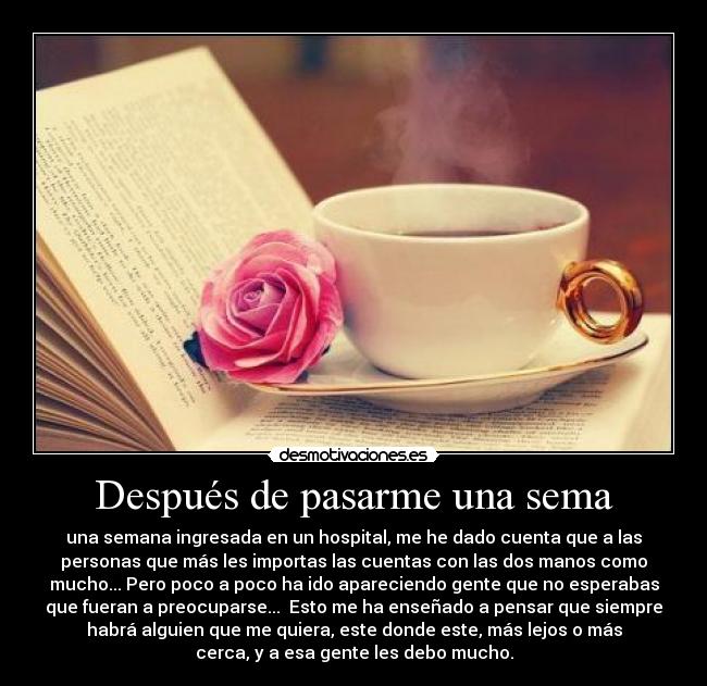 Después de pasarme una sema - 