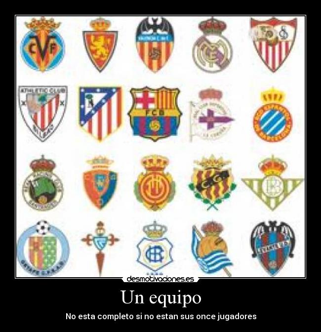 Un equipo -